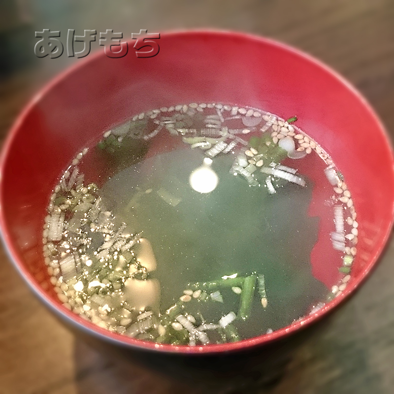 わかめスープ [カルビ定食]