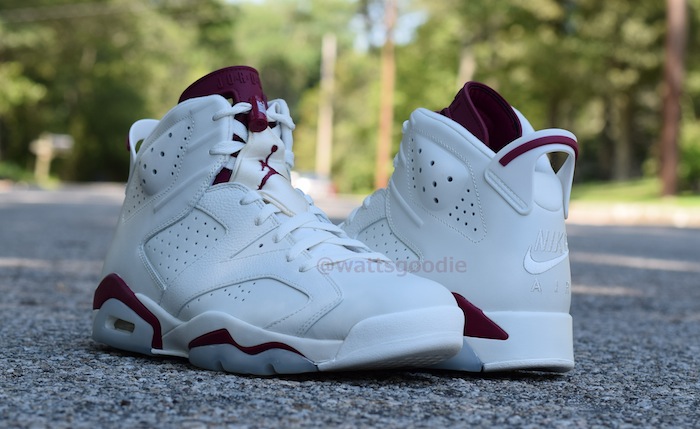 white and maroon 6s