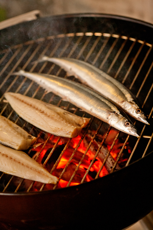 秋刀魚の炭焼き