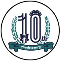 10周年ロゴ缶バッチのコピー