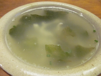 タチウオの生姜スープ２