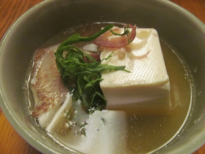 アカムツ湯豆腐小鉢薬味１