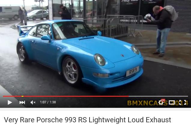 ポルシェ911(Type993)カレラRS Very Rare Porsche 993 RS Lightweight Loud Exhaust  Sound - PORSCHE CARRERA 993991 ～ポルシェカレラ993991 空冷水冷エンジンレポート～